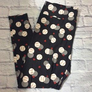 Baseball Pattern Leggings TC2